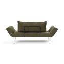 Divano letto singolo Zeal - Laser Legs - 316 Cordufine Pine Green