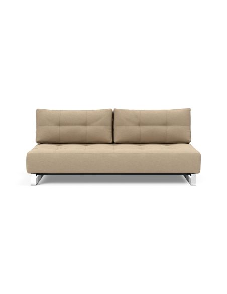 Divano letto matrimoniale in tessuto design moderno Supremax Deluxe - 587 Phobos Mocha