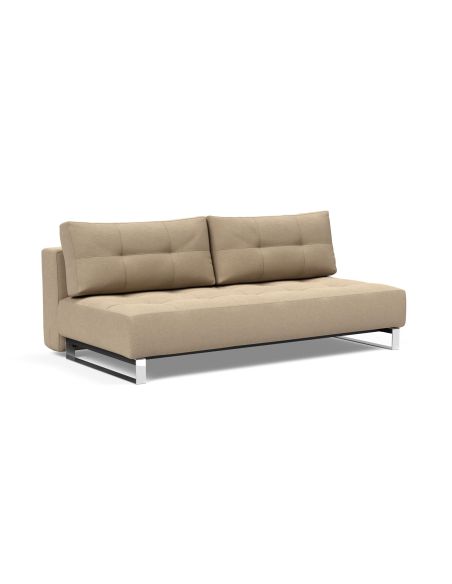 Divano letto matrimoniale in tessuto design moderno Supremax Deluxe - 587 Phobos Mocha