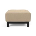 Pouf design moderno in tessuto con gambe in legno Bifrost Deluxe