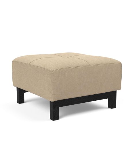 Pouf design moderno in tessuto con gambe in legno Bifrost Deluxe