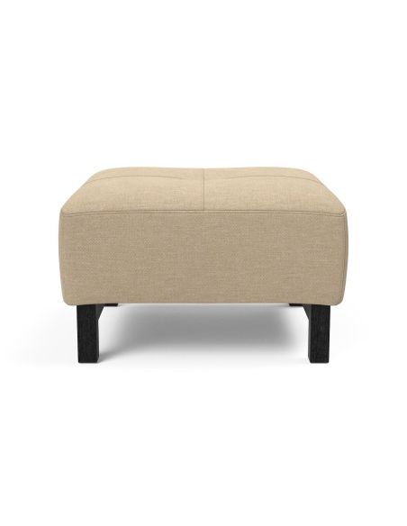Pouf design moderno in tessuto con gambe in legno Bifrost Deluxe