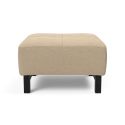 Pouf design moderno in tessuto con gambe in legno Bifrost Deluxe