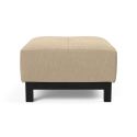 Pouf design moderno in tessuto con gambe in legno Bifrost Deluxe