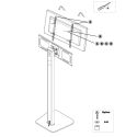 Supporto tv da pavimento design moderno Morris1
