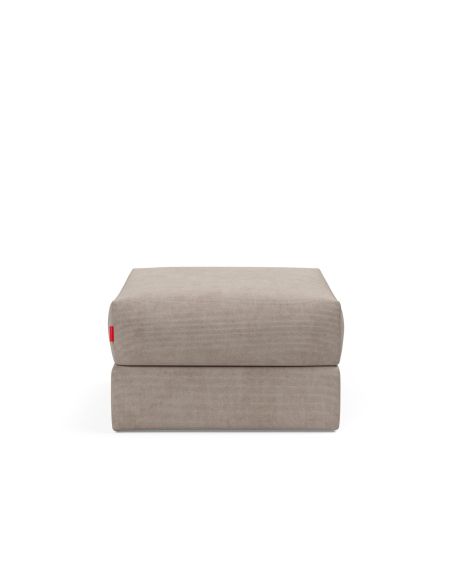 Pouf imbottito con contenitore salvaspazio Cornila