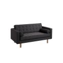 Divano 2 posti design moderno Algard Wood Carbon