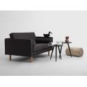 Divano 2 posti design moderno Algard Wood Carbon
