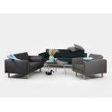 Divano 3 posti design in tessuto Algard Wood Carbon