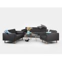 Divano 3 posti design in tessuto Algard Wood Carbon