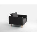 Poltrona design moderno in tessuto Algard Wood Carbon