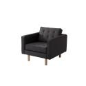 Poltrona design moderno in tessuto Algard Wood Carbon