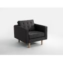 Poltrona design moderno in tessuto Algard Wood Carbon