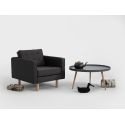 Poltrona design moderno in tessuto Algard Wood Carbon