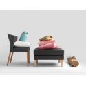 Pouf design moderno Algard Wood Carbon