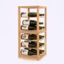 Portabottiglie design in legno Zia Babele 2