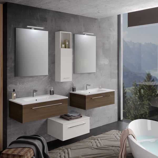 Composizione mobili bagno moderni made in Italy Dynamic 5