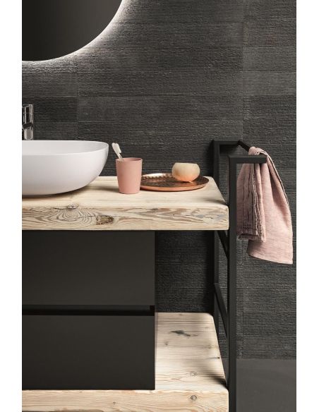 Set mobili bagno in legno Old Wood 2 di Loetrà Set mobili bagno in legno Old Wood 2 di Loetrà