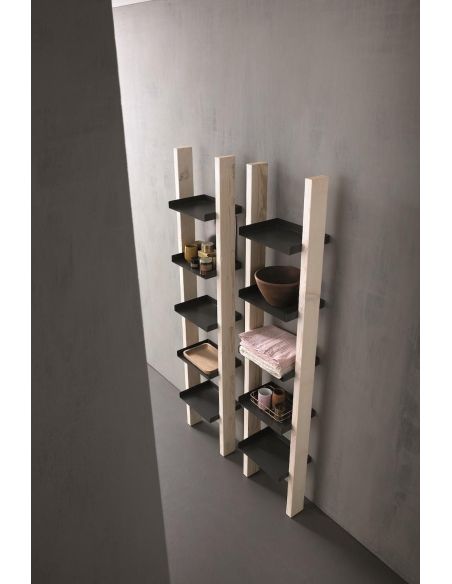 Set mobili bagno in legno Old Wood 2 di Loetrà Set mobili bagno in legno Old Wood 2 di Loetrà