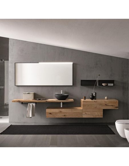 Mobili bagno in rovere Old Wood 3 di Loetrà Mobili bagno in rovere Old Wood 3 di Loetrà