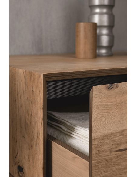 Mobili bagno in rovere Old Wood 3 di Loetrà