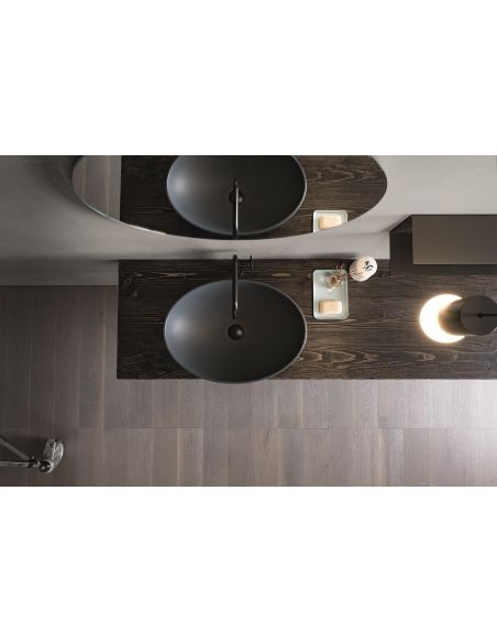 Mobili bagno in abete nero Old Wood 4 di Loetrà