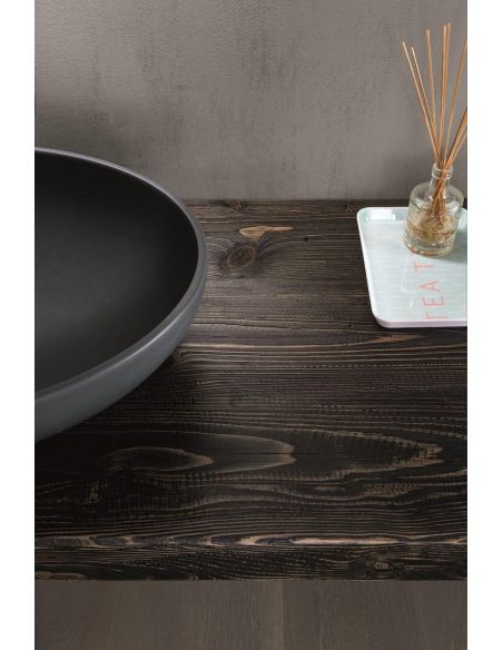 Mobili bagno in abete nero Old Wood 4 di Loetrà