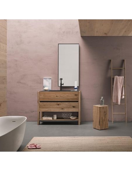 Mobili bagno in rovere antico Old Wood 5 di Loetrà