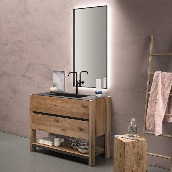 Mobili bagno in rovere antico Old Wood 5 di Loetrà