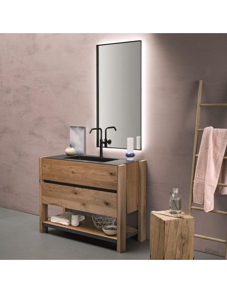 Mobili bagno in rovere antico Old Wood 5 di Loetrà