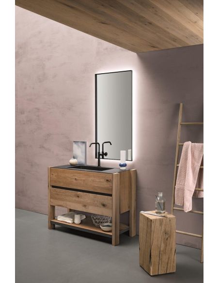 Mobili bagno in rovere antico Old Wood 5 di Loetrà