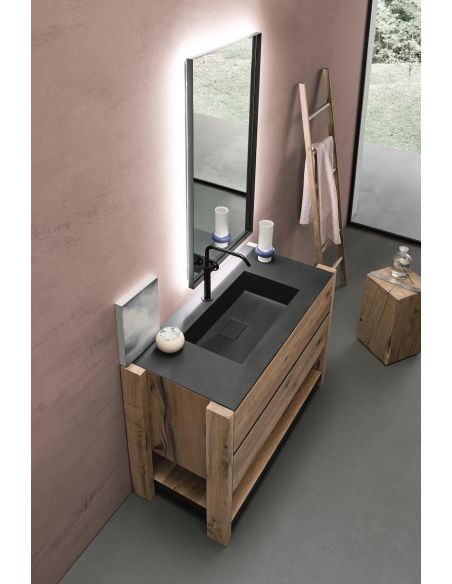 Mobili bagno in rovere antico Old Wood 5 di Loetrà