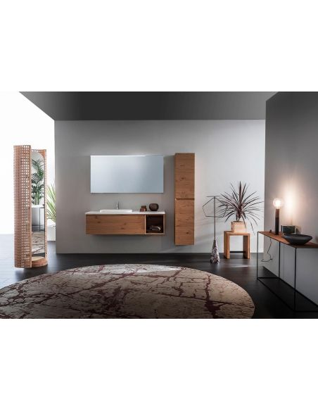 Mobili bagno in legno impiallacciato City 4 di Loetrà Mobili bagno in legno impiallacciato City 4 di Loetrà