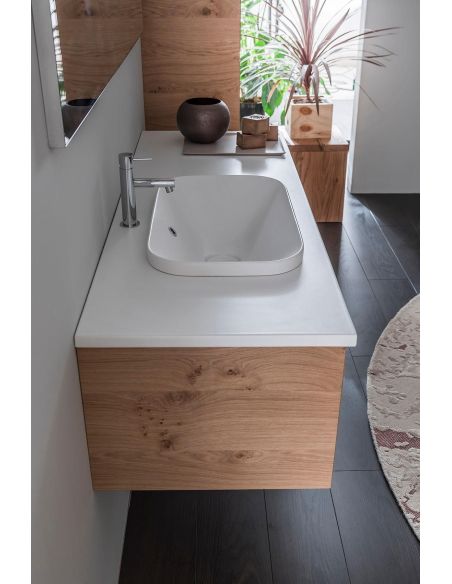 Mobili bagno in legno impiallacciato City 4 di Loetrà Mobili bagno in legno impiallacciato City 4 di Loetrà