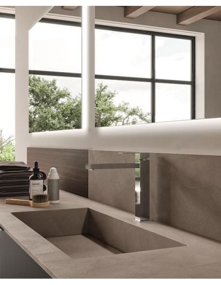 Mobili bagno in legno impiallacciato Style 4 di Loetrà Mobili bagno in legno impiallacciato Style 4 di Loetrà