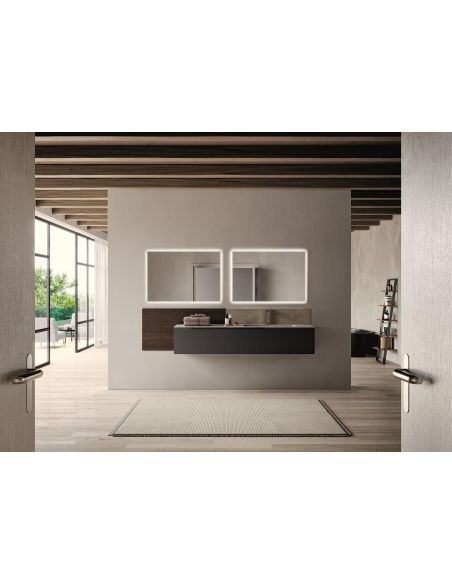 Mobili bagno in legno impiallacciato Style 4 di Loetrà Mobili bagno in legno impiallacciato Style 4 di Loetrà