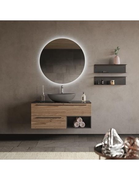 Mobili bagno in legno rovere Style 5 di Loetrà