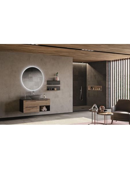 Mobili bagno in legno rovere Style 5 di Loetrà