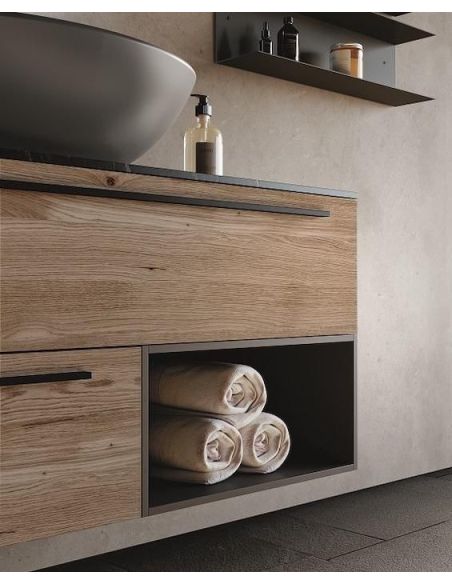 Mobili bagno in legno rovere Style 5 di Loetrà