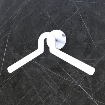 Servomuto da parete in acciaio bianco o nero Stafford 1 2