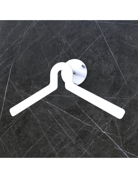 Servomuto da parete in acciaio bianco o nero Stafford 1 Servomuto da parete in acciaio bianco o nero Stafford 1