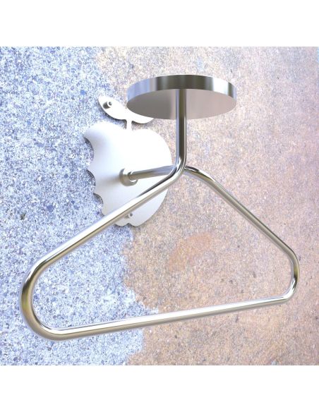 Servomuto da parete in acciaio inossidabile Titus 1 Bowl