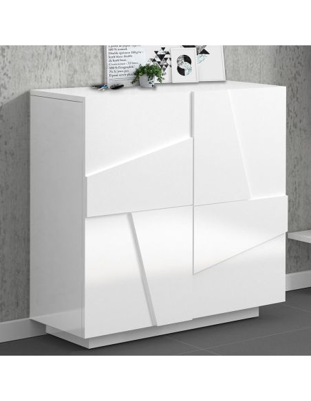 Scarpiera design a due ante e 4 ripiani Taylor White Scarpiera design a due ante e 4 ripiani Taylor White