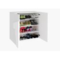 Scarpiera design a due ante e 4 ripiani Taylor White