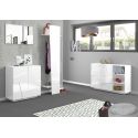Scarpiera design a due ante e 4 ripiani Taylor White