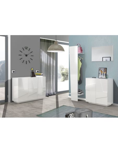 Scarpiera design a due ante e 4 ripiani Taylor White Scarpiera design a due ante e 4 ripiani Taylor White