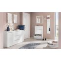 Mobile scarpiera per ingresso design moderno Neville White