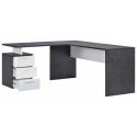 Scrivania angolare design moderno Naomi BiColor