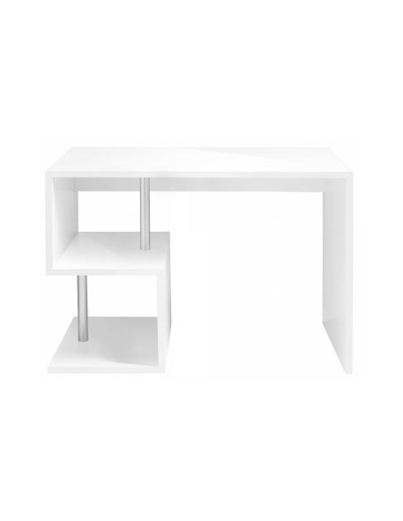 Scrivania porta PC con libreria Lionel White Scrivania porta PC con libreria Lionel White