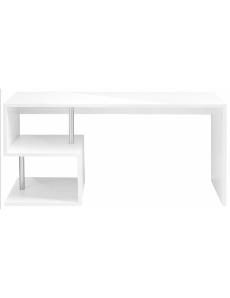 Scrivania con libreria integrata Lionel 180 White